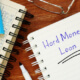 hard money loan written on notepad